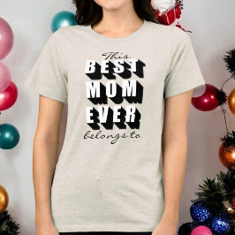 この最高の母は今までタイポグラフィに属してカスタムいる トライブレンドＴシャツ