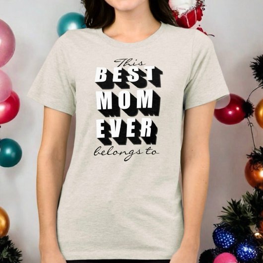 この最高の母は今までタイポグラフィに属してカスタムいる トライブレンドＴシャツ