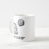 この望遠鏡は私の小惑星を大きく見せるか? コーヒーマグカップ (正面左)