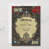 この木枠は華やかなデザインだ 招待状 (正面)