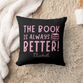 この本おもしろいはいつも本好きだカスタム クッション (ブランケット)