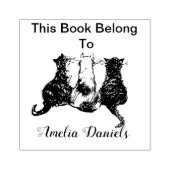 この本が持っている可愛い猫 ラバースタンプ (インプリント)