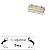 この本のパフィンは ラバースタンプ (押印)