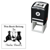 この本の可愛い猫は印鑑だ セルフインキングスタンプ (インサイチュ)