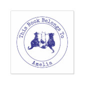 この本の可愛い猫は印鑑だ セルフインキングスタンプ (デザイン)