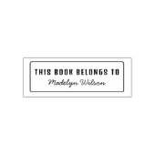 この本の所属先 – 名前蔵書票 セルフインキングスタンプ (デザイン)