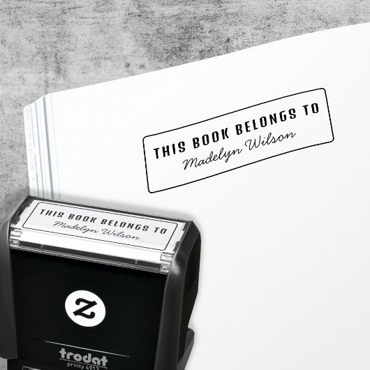 この本の所属先 – 名前蔵書票 セルフインキングスタンプ