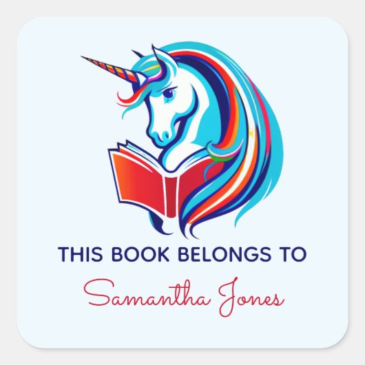 この本の所属先 – 本ラベル スクエアシール (正面)