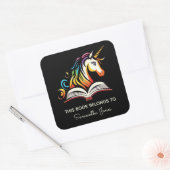 この本の所属先 – Unicornブックラベル スクエアシール (封筒)