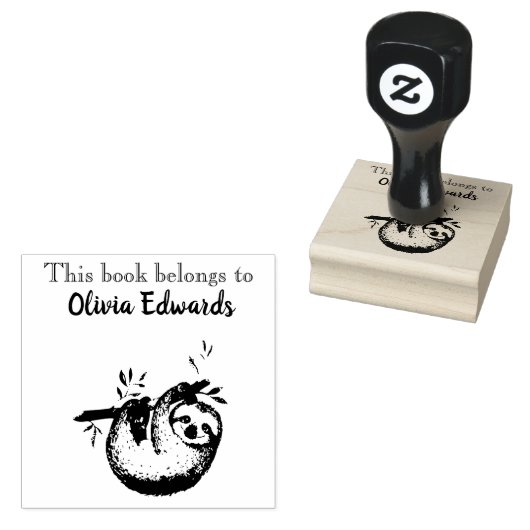 この本の持ち主は幸せ ラバースタンプ (押印)