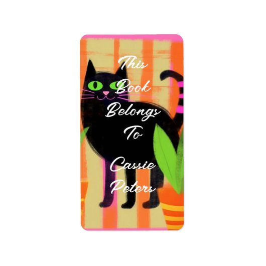 この本の持っている室内猫本 ラベル (正面)