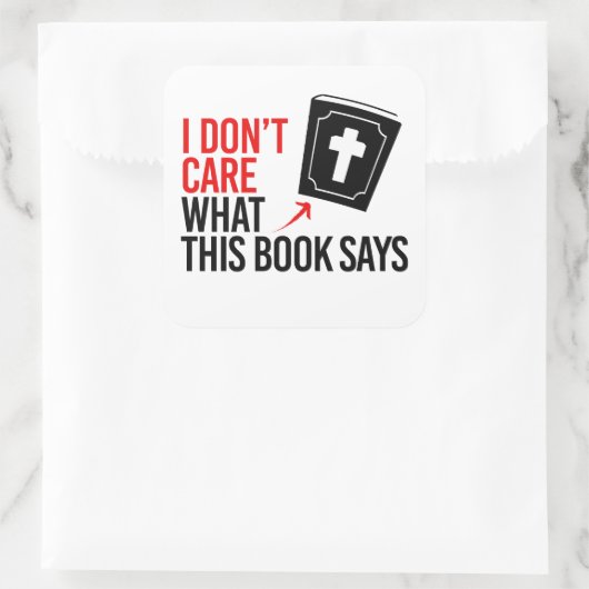 この本の気に言うことは無い スクエアシール (バッグ)