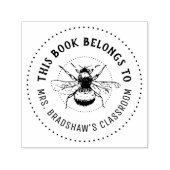 この本はのまわりにだパーソナライズされた セルフインキングスタンプ (デザイン)