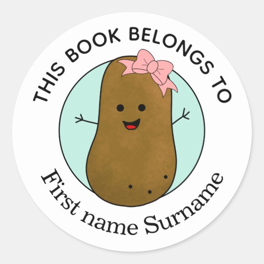 この本はの本でパーソナライズされたあクラシックる ラウンドシール (正面)