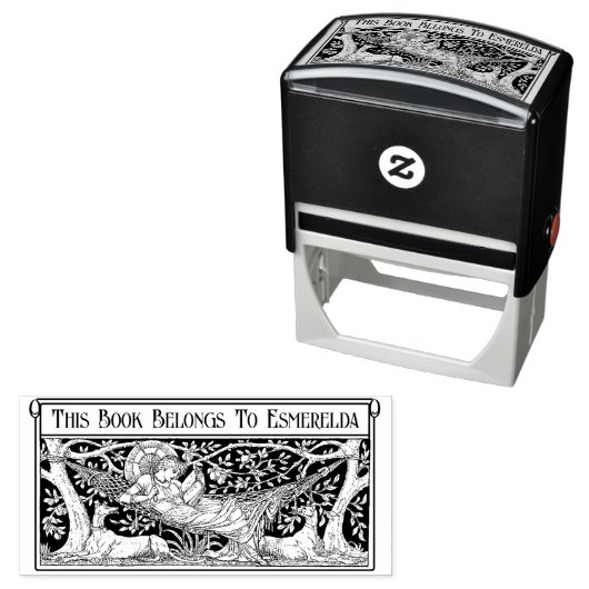 「この本はウォルター・クレーンのイラストレーション セルフインキングスタンプ (インサイチュ)