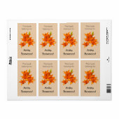 この本はオレンジのユリの名前をカスタムするに属している ラベル (フルシート)