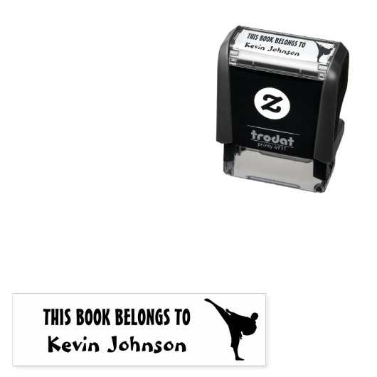 この本はキッズ空手自墨印に属している セルフインキングスタンプ (インサイチュ)