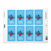 この本はキッズ飛行機の蔵書票ラベルに属している ラベル (フルシート)