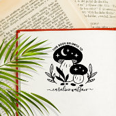 この本はキノコのゴム印に属している ラバースタンプ