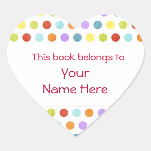 この本はステッカーにカスタム属する ハートシール (正面)