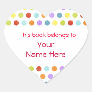 この本はステッカーにカスタム属する ハートシール