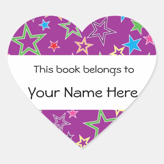 この本はステッカーパーソナライズされただ ハートシール (正面)