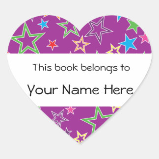 この本はステッカーパーソナライズされただ ハートシール