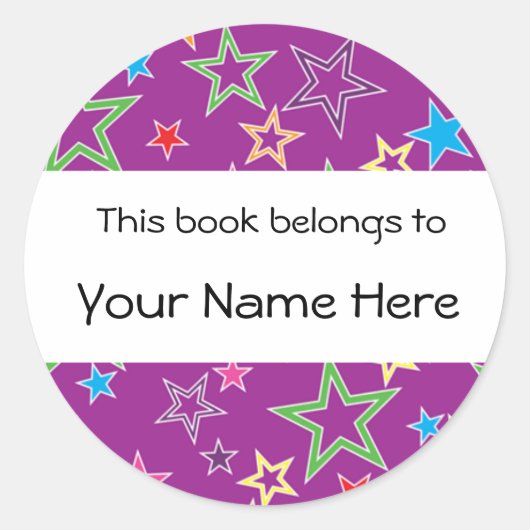この本はステッカーパーソナライズされただ ラウンドシール (正面)