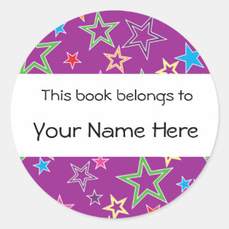 この本はステッカーパーソナライズされただ ラウンドシール