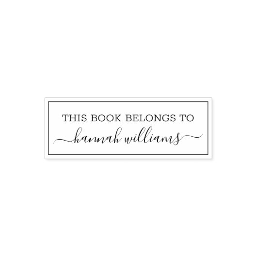 この本はトレンディー・スクリプト名に属する セルフインキングスタンプ (デザイン)