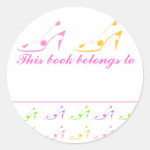 この本はハイヒールの靴に属している ラウンドシール (正面)