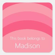 この本はピンクのストライプ 白い名前の欄