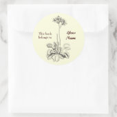 この本はフローラだ ラウンドシール (バッグ)