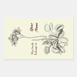 この本はフローラだ 長方形シール