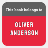 この本はブロッモダンク色だ スクエアシール (正面)