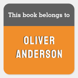 この本はブロッモダンク色だ スクエアシール