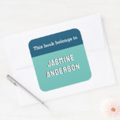 この本はモダンターコイズカスタムのもの スクエアシール (封筒)