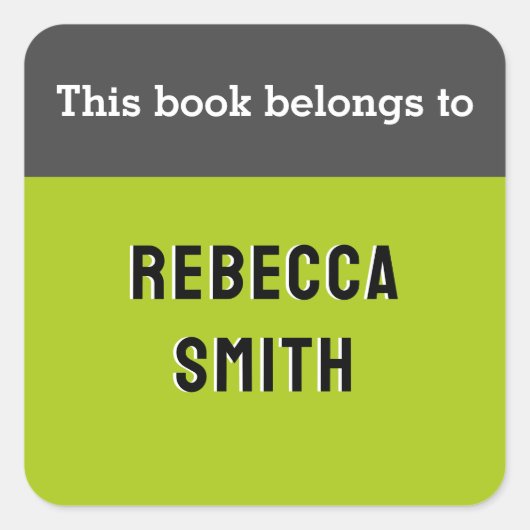 この本はモダン ブライト グリーン カスタムのもの スクエアシール (正面)