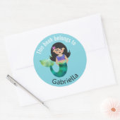 この本はラテンパーソナライズされたの人魚だ ラウンドシール (封筒)