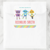 この本はレーベルのロボット蔵書票 スクエアシール (バッグ)