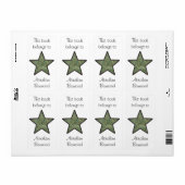 この本はロックテクスチャスター名前をカスタムする ラベル (フルシート)