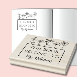 この本はワイルドフラワーの本ラベルに属します ラバースタンプ