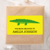 この本はワニの蔵書票だ ラベル (インサイチュ)