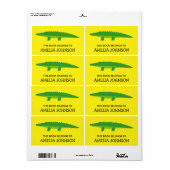 この本はワニの蔵書票だ ラベル (フルシート)