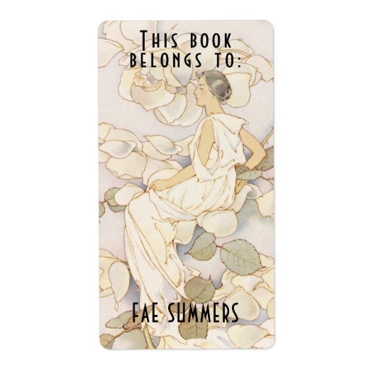 この本はヴィンテージ蔵書票 ラベル (正面)