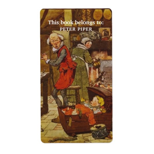 この本はヴィンテージ蔵書票 ラベル (正面)