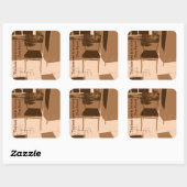 この本は以前は私の図書館のシールであったプレート スクエアシール (シート)