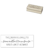 この本は先生のもの ラバースタンプ (押印)