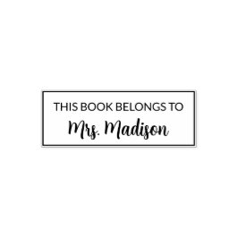 この本は先生印カスタム印だ セルフインキングスタンプ