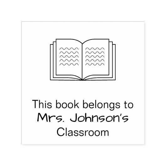 この本は先生名教室に属する セルフインキングスタンプ (デザイン)